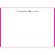 Triple Thick Border Flat Note Cards in Your Color Choice - Raised Ink Image 5 of 6
